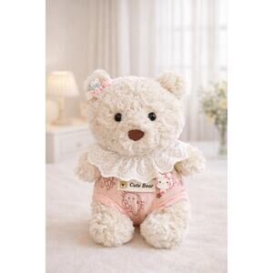 Bartholomew Bear Junior clothes outfits - Pink Kitty Romper[FX-37-6IN]